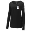 Ladies Core Cotton Long Sleeve Scoop Neck Tee Thumbnail