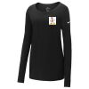 Ladies Core Cotton Long Sleeve Scoop Neck Tee Thumbnail