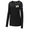 Ladies Core Cotton Long Sleeve Scoop Neck Tee Thumbnail
