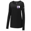 Ladies Core Cotton Long Sleeve Scoop Neck Tee Thumbnail