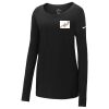 Ladies Core Cotton Long Sleeve Scoop Neck Tee Thumbnail