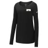 Ladies Core Cotton Long Sleeve Scoop Neck Tee Thumbnail