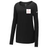 Ladies Core Cotton Long Sleeve Scoop Neck Tee Thumbnail