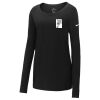 Ladies Core Cotton Long Sleeve Scoop Neck Tee Thumbnail