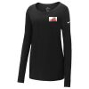 Ladies Core Cotton Long Sleeve Scoop Neck Tee Thumbnail