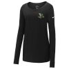 Ladies Core Cotton Long Sleeve Scoop Neck Tee Thumbnail