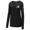 Ladies Core Cotton Long Sleeve Scoop Neck Tee Thumbnail