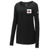 Ladies Core Cotton Long Sleeve Scoop Neck Tee Thumbnail