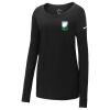 Ladies Core Cotton Long Sleeve Scoop Neck Tee Thumbnail