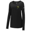 Ladies Core Cotton Long Sleeve Scoop Neck Tee Thumbnail
