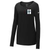 Ladies Core Cotton Long Sleeve Scoop Neck Tee Thumbnail