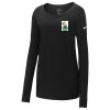 Ladies Core Cotton Long Sleeve Scoop Neck Tee Thumbnail