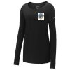 Ladies Core Cotton Long Sleeve Scoop Neck Tee Thumbnail