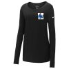 Ladies Core Cotton Long Sleeve Scoop Neck Tee Thumbnail
