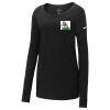 Ladies Core Cotton Long Sleeve Scoop Neck Tee Thumbnail