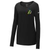 Ladies Core Cotton Long Sleeve Scoop Neck Tee Thumbnail