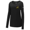Ladies Core Cotton Long Sleeve Scoop Neck Tee Thumbnail