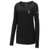 Ladies Core Cotton Long Sleeve Scoop Neck Tee Thumbnail