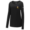 Ladies Core Cotton Long Sleeve Scoop Neck Tee Thumbnail