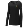 Ladies Core Cotton Long Sleeve Scoop Neck Tee Thumbnail