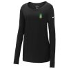 Ladies Core Cotton Long Sleeve Scoop Neck Tee Thumbnail