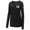 Ladies Core Cotton Long Sleeve Scoop Neck Tee Thumbnail