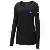 Ladies Core Cotton Long Sleeve Scoop Neck Tee Thumbnail