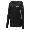 Ladies Core Cotton Long Sleeve Scoop Neck Tee Thumbnail