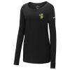 Ladies Core Cotton Long Sleeve Scoop Neck Tee Thumbnail