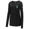 Ladies Core Cotton Long Sleeve Scoop Neck Tee Thumbnail