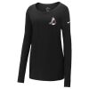Ladies Core Cotton Long Sleeve Scoop Neck Tee Thumbnail