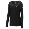 Ladies Core Cotton Long Sleeve Scoop Neck Tee Thumbnail