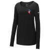 Ladies Core Cotton Long Sleeve Scoop Neck Tee Thumbnail