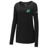Ladies Core Cotton Long Sleeve Scoop Neck Tee Thumbnail