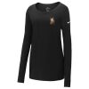 Ladies Core Cotton Long Sleeve Scoop Neck Tee Thumbnail