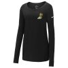 Ladies Core Cotton Long Sleeve Scoop Neck Tee Thumbnail