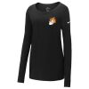 Ladies Core Cotton Long Sleeve Scoop Neck Tee Thumbnail