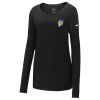 Ladies Core Cotton Long Sleeve Scoop Neck Tee Thumbnail