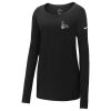 Ladies Core Cotton Long Sleeve Scoop Neck Tee Thumbnail