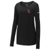 Ladies Core Cotton Long Sleeve Scoop Neck Tee Thumbnail