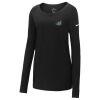 Ladies Core Cotton Long Sleeve Scoop Neck Tee Thumbnail