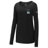 Ladies Core Cotton Long Sleeve Scoop Neck Tee Thumbnail