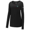 Ladies Core Cotton Long Sleeve Scoop Neck Tee Thumbnail