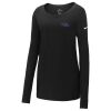 Ladies Core Cotton Long Sleeve Scoop Neck Tee Thumbnail