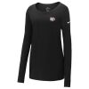 Ladies Core Cotton Long Sleeve Scoop Neck Tee Thumbnail