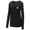Ladies Core Cotton Long Sleeve Scoop Neck Tee Thumbnail