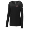 Ladies Core Cotton Long Sleeve Scoop Neck Tee Thumbnail