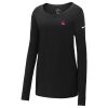 Ladies Core Cotton Long Sleeve Scoop Neck Tee Thumbnail