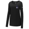 Ladies Core Cotton Long Sleeve Scoop Neck Tee Thumbnail