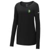 Ladies Core Cotton Long Sleeve Scoop Neck Tee Thumbnail
